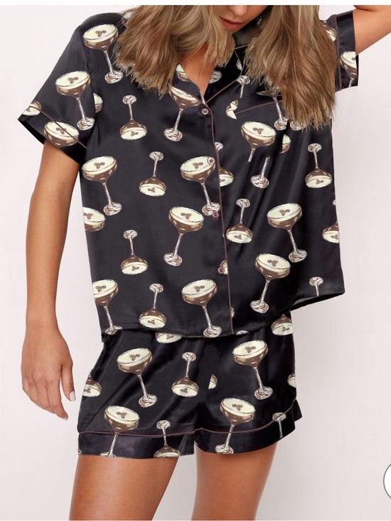 Other - Sheshow x Target Espresso Martini Silky Black Pajama Set size XL